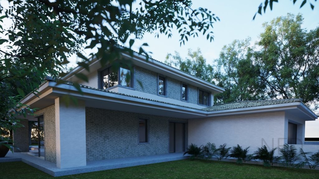 projekt domu s praktickou strechou