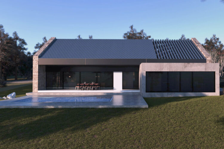 dom s modernou strechou projekt